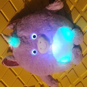 Glow, Light-up, Children's, Large Purple Unicorn, Soft Plush Toy, Gift, Present